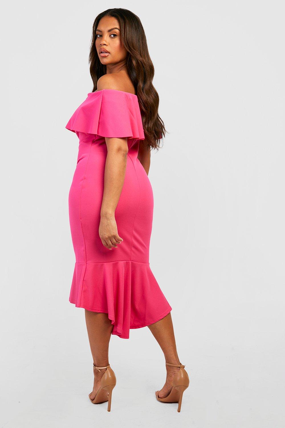 Boohoo top fishtail dress